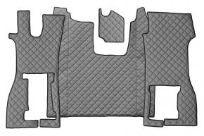 Tapis en simili cuir Q pour SCANIA R NEXTGEN (dès 01.2017) - siège passager rabattable - Gris