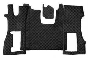 Tapis en simili cuir Q pour SCANIA R NEXTGEN (dès 01.2017) - siège passager pneumatique - Noir