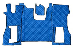 Tapis en simili cuir Q pour SCANIA R NEXTGEN (dès 01.2017) - siège passager pneumatique - Bleu