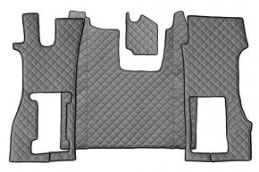 Tapis en simili cuir Q pour SCANIA R NEXTGEN (dès 01.2017) - siège passager pneumatique - Gris