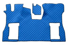 Tapis en simili cuir Q pour SCANIA S NEXTGEN (dès 01.2017) - siège passager pneumatique - Bleu