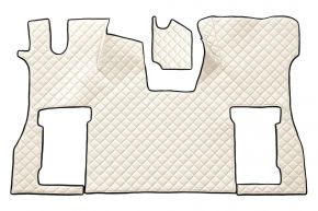 Tapis en simili cuir Q pour SCANIA S NEXTGEN (dès 01.2017) - siège passager pneumatique - Beige clair