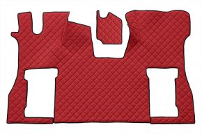 Tapis en simili cuir Q pour SCANIA S NEXTGEN (dès 01.2017) - siège passager pneumatique - Rouge