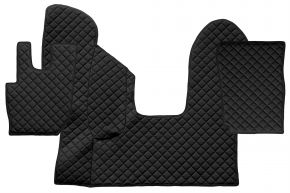 Tapis en simili cuir Q pour DAF CF (01.2013-12.2020) - automatique - Noir