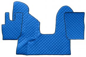 Tapis en simili cuir Q pour DAF CF (01.2013-12.2020) - automatique - Bleu
