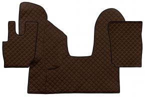 Tapis en simili cuir Q pour DAF CF (01.2013-12.2020) - automatique - Marron