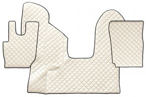 Tapis en simili cuir Q pour DAF CF (01.2013-12.2020) - automatique - Beige clair