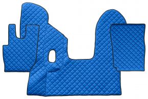 Tapis en simili cuir Q pour DAF CF (01.2013-12.2020) - manuelle - Bleu
