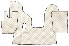Tapis en simili cuir Q pour DAF CF (01.2013-12.2020) - manuelle - Beige clair