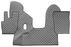 Tapis en simili cuir Q pour DAF CF (01.2013-12.2020) - manuelle - Gris