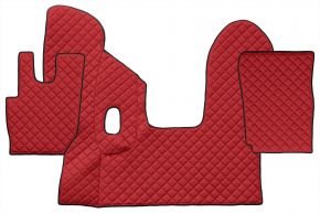 Tapis en simili cuir Q pour DAF CF (01.2013-12.2020) - manuelle - Rouge