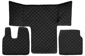 Tapis en simili cuir Q pour MAN TGL (01.2013-12.2019) - Noir