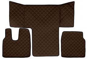 Tapis en simili cuir Q pour MAN TGL (01.2013-12.2019) - Marron