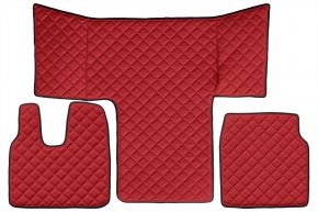 Tapis en simili cuir Q pour MAN TGL (01.2013-12.2019) - Rouge