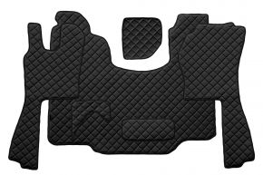 Tapis en simili cuir Q pour SCANIA G (01.2005-12.2016) - Noir