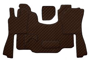Tapis en simili cuir Q pour SCANIA G (01.2005-12.2016) - Marron