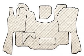 Tapis en simili cuir Q pour SCANIA G (01.2005-12.2016) - Beige clair