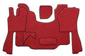 Tapis en simili cuir Q pour SCANIA G (01.2005-12.2016) - Rouge