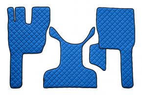 Tapis en simili cuir Q pour VOLVO FM 4 (01.2013-12.2019) - Bleu