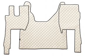 Tapis en simili cuir Q pour FORD F-MAX (dès 10.2018) - Beige clair