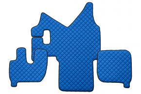 Tapis en simili cuir Q pour IVECO STRALIS (01.2002-12.2012) - manuelle - Bleu