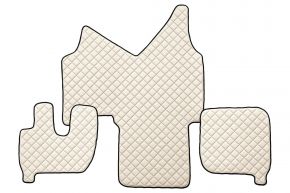 Tapis en simili cuir Q pour IVECO STRALIS (01.2002-12.2012) - automatique - Beige clair