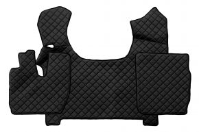 Tapis en simili cuir Q pour IVECO STRALIS S-WAY (03.2019-12.2023) - Noir