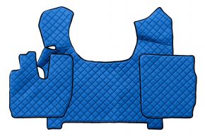 Tapis en simili cuir Q pour IVECO STRALIS S-WAY (03.2019-12.2023) - Bleu