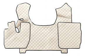 Tapis en simili cuir Q pour IVECO STRALIS S-WAY (03.2019-12.2023) - Beige clair