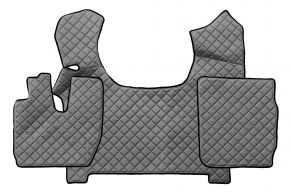 Tapis en simili cuir Q pour IVECO STRALIS S-WAY (03.2019-12.2023) - Gris