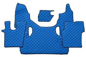 Tapis en simili cuir Q pour SCANIA G NEXTGEN (dès 01.2017) - Bleu