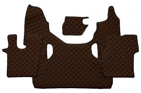 Tapis en simili cuir Q pour SCANIA G NEXTGEN (dès 01.2017) - Marron