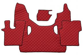 Tapis en simili cuir Q pour SCANIA G NEXTGEN (dès 01.2017) - Rouge
