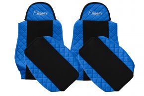 Housses de siège sur mesure ELEGANCE Q pour MAN TGL (01.2005-12.2012) - bleues