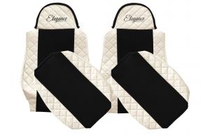 Housses de siège sur mesure ELEGANCE Q pour MAN TGL (01.2005-12.2012) - beige clair
