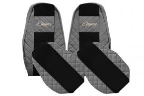 Housses de siège sur mesure ELEGANCE Q pour VOLVO FH 4 (01.2013-12.2019) - grises