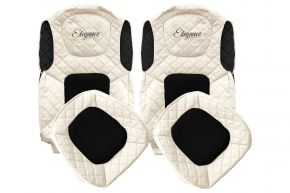 Housses de siège sur mesure ELEGANCE Q pour FORD F-MAX (à partir de 10.2018) - beige clair