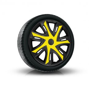 Enjoliveurs pour VOLKSWAGEN 14" N-POWER jaune-noir 4 pcs