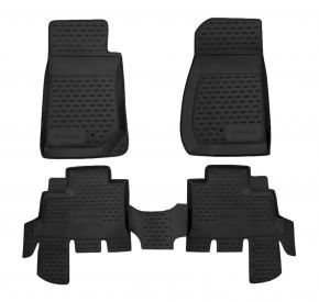 Tapis de voiture JEEP WRANGLER 4 DOORS 2007-up, 4 pcs