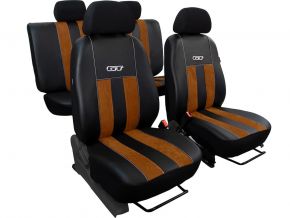 Cuir Housses De Siège Voiture pour Ford Mustang/Mustang GT/Mustang MACH 1  3-Doors, Imperméable Respirant Housse Siege Avant et Arrière Ensemble