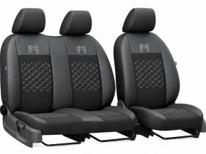 Housse de siège de voiture sur mesure Motive (tissu + similicuir) RENAULT Master V 2+1 (2024-2026)