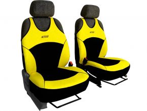 Housses de siège Activ Sport jaunes, avant 2 pcs