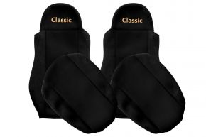 Housses de siège sur mesure CLASSIC pour DAF CF (01.2006-12.2013) - noires