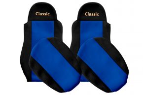 Housses de siège sur mesure CLASSIC pour DAF CF (01.2006-12.2013) - bleues