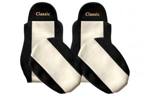 Housses de siège sur mesure CLASSIC pour DAF CF (01.2006-12.2013) - beige clair