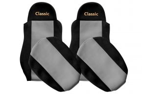 Housses de siège sur mesure CLASSIC pour DAF CF (01.2006-12.2013) - grises