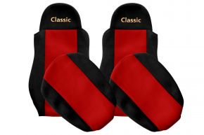Housses de siège sur mesure CLASSIC pour DAF CF (01.2006-12.2013) - rouges