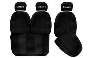 Housses de siège sur mesure CLASSIC pour MAN L2000 (01.1994-12.2005) - noires