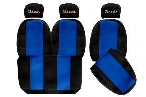 Housses de siège sur mesure CLASSIC pour MAN L2000 (01.1994-12.2005) - bleues