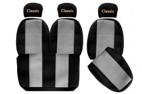 Housses de siège sur mesure CLASSIC pour MAN L2000 (01.1994-12.2005) - grises